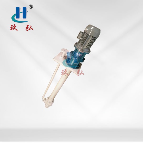 Nedsänkt pump av fluorlegering i plast